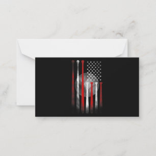 Carte De Correspondance Baseball Vintage du drapeau américain