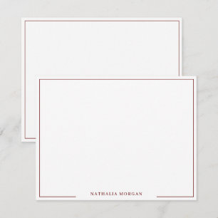 Carte De Correspondance Basique simple Bordeaux