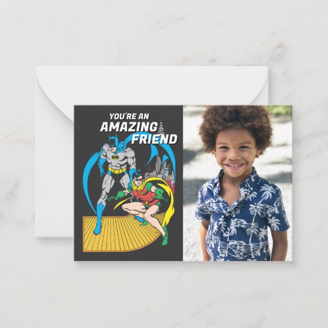 Carte De Correspondance Batman Super Ami | Saint-Valentin (Devant)