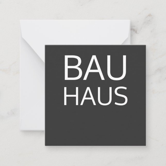 Carte De Correspondance Bauhaus (Devant)