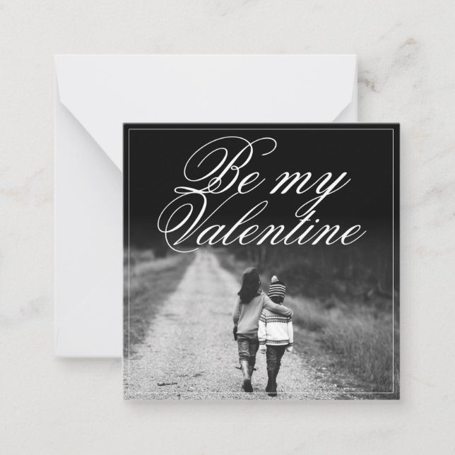 Carte De Correspondance Be My Valentine - côte à côte (Devant)