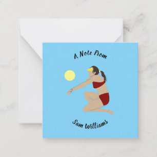 Carte De Correspondance Beach Volleyball