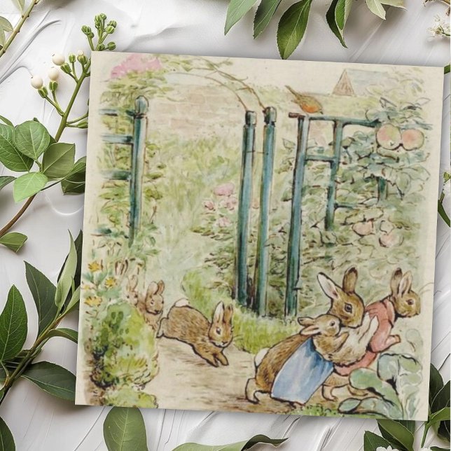 Carte De Correspondance Beatrix Potter Tale des lapins Flopsy (Créateur téléchargé)