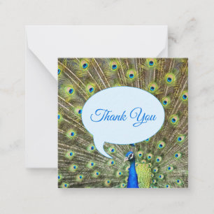 Carte De Correspondance Beau Merci paon majestueux