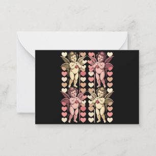 Carte De Correspondance Bébé Cupidon Coquette arc Retro Saint-Valentin