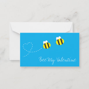 Carte De Correspondance Bee My Valentine Card