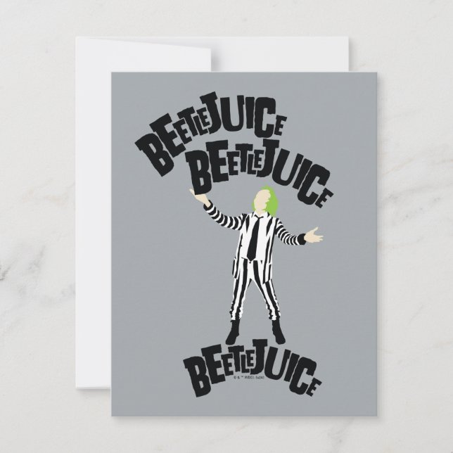 Carte De Correspondance Beetlejus Beetlejus Beetlejus (Devant)