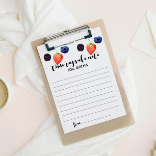 Carte De Correspondance Berry First   1er anniversaire   Notes des capsule