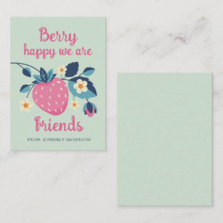 Carte De Correspondance Berry Happy Classroom Valentine's Day Card