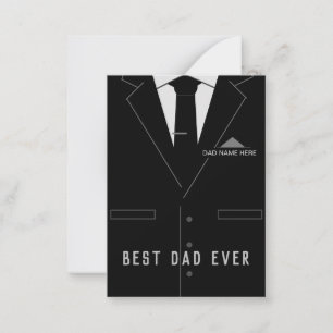 Carte De Correspondance Best DAD Ever Father's Day Card - Your Name / text
