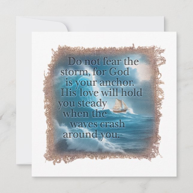 Carte De Correspondance BIBLE QUOTE - Personalized Notecard (Devant)