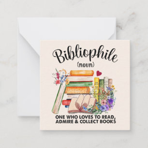 Carte De Correspondance Bibliophile Bliss