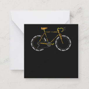 Carte De Correspondance Bicycle Anatomie Mignonne Cyclisme Est Cadeau Vie