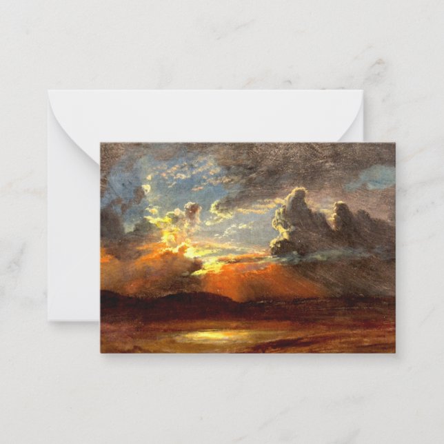 Carte De Correspondance Bierstadt - Ciels illuminés, beaux paysages (Devant)