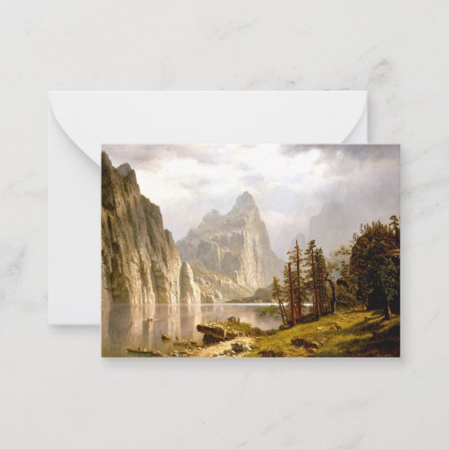 Carte De Correspondance Bierstadt - Rivière Merced, Vallée de Yosemite (Devant)