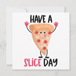 Carte De Correspondance Blague drôle de pizza