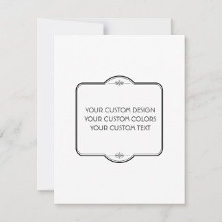 Carte De Correspondance BLANC Votre Design Ici -