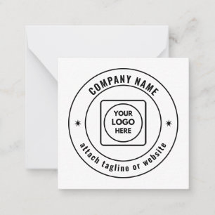 Carte de correspondance blanche pour logo et marqu
