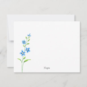 Carte De Correspondance Blossoms bleus
