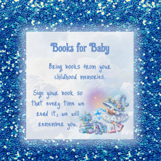 Carte De Correspondance Blue Whimsical Blueberry Gnome Livres pour bébé