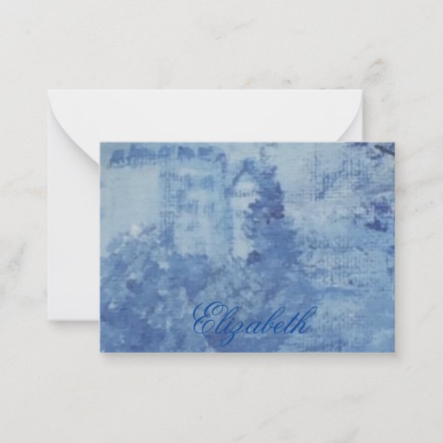 Carte De Correspondance Blue Willow Chinoiserie Ginger Jars Jar (Devant)