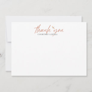 Carte De Correspondance Boho Watercolor Dragonfly MERCI VOUS avez remarqué