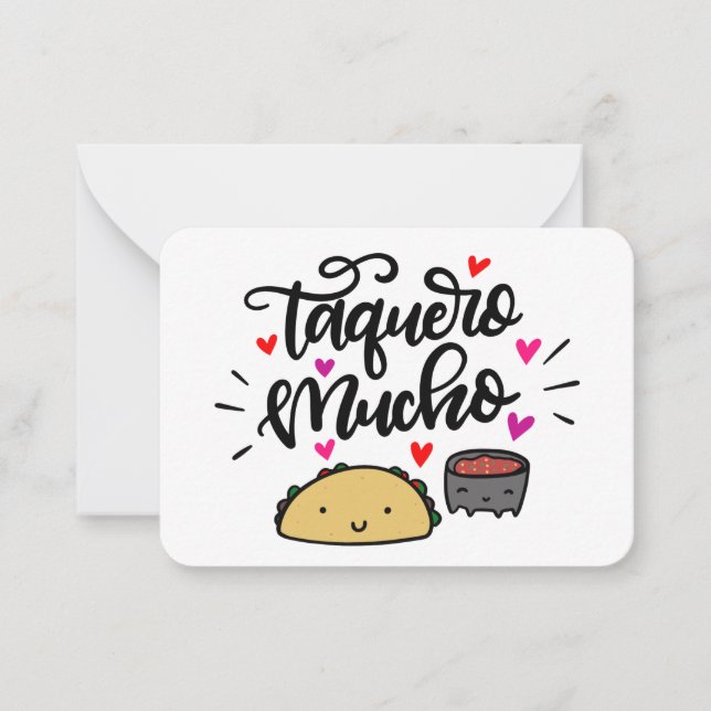 Carte De Correspondance Boîtes Cadeaux Taquero Mucho (Devant)