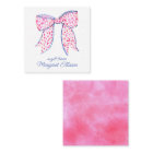 Boîtier Cadeau Aquarelle Pink Poka Dot Bow