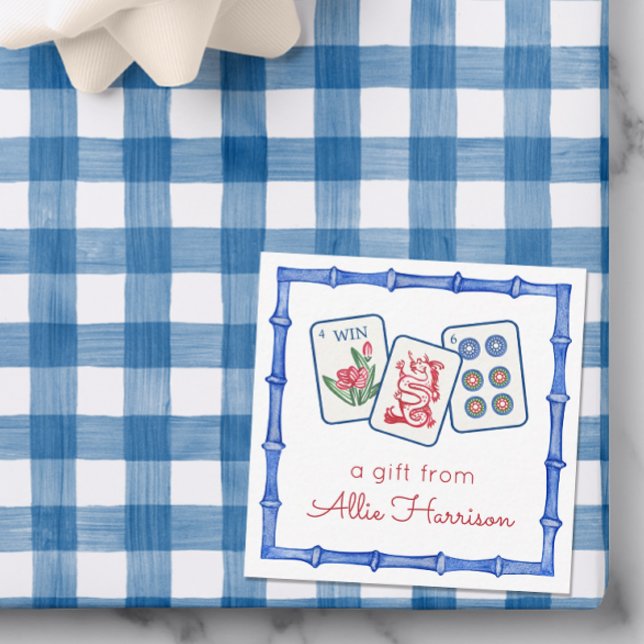 Carte De Correspondance Boîtier d'aquarelle Mahjong (Créateur téléchargé)