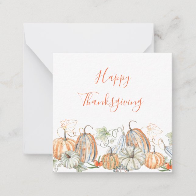 Carte De Correspondance Bon thanksgiving personnalisé (Devant)