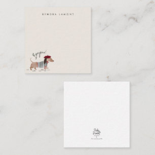 Carte De Correspondance Bonjour Pup
