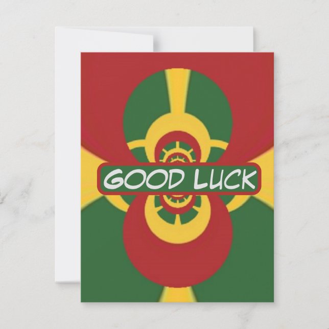 Carte De Correspondance Bonne Chance ! "Que tous vos jours soient remplis  (Devant)