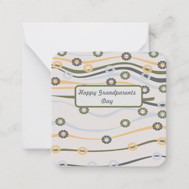 Carte De Correspondance Bonne fête des grands-parents : (Devant)