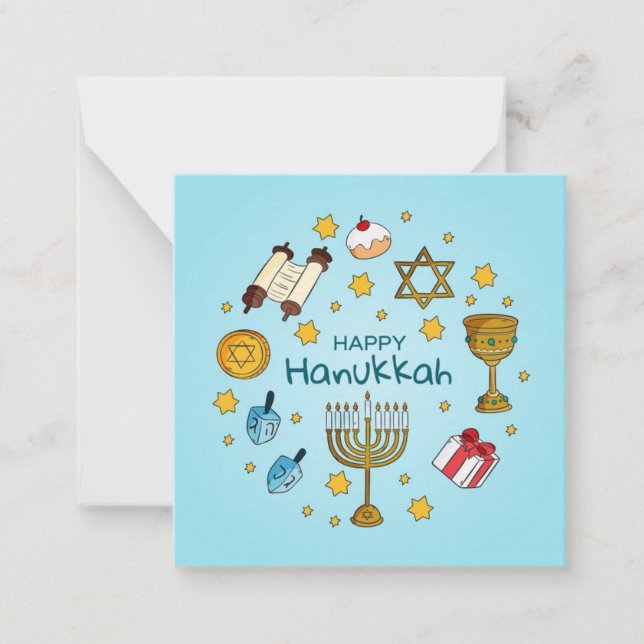 Carte De Correspondance Bonne Hanoukka (Devant)