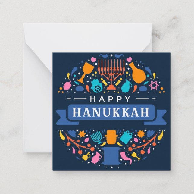 Carte De Correspondance Bonne Hanoukka (Devant)