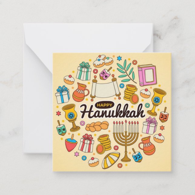 Carte De Correspondance Bonne Hanoukka (Devant)
