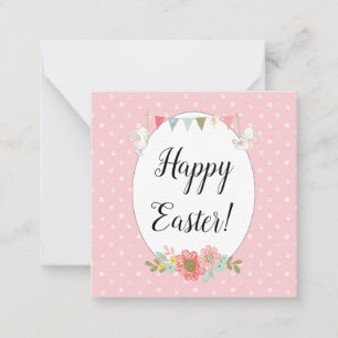 Carte De Correspondance Bonnets mignons Bonne Pâques