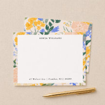 Bordure florale élégante à l'aquarelle