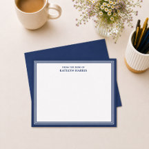 Bordure Triple Bleu Marine De La Part De Plat