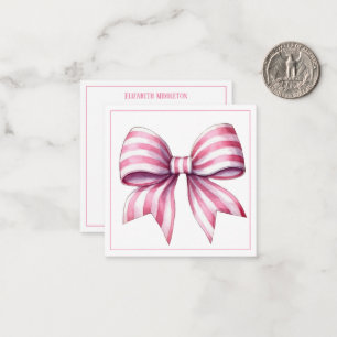 Carte De Correspondance Bouche d'aquarelle rose et blanc côtier personnali