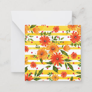 Carte De Correspondance Bouquet d'automne Motif, Grandes , Pois