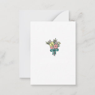 Carte De Correspondance Bouquet de fleurs, floral, coloré