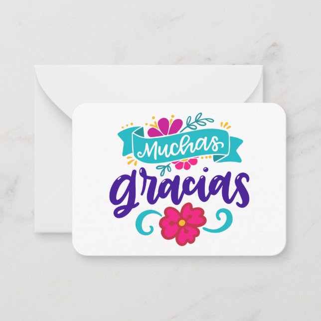 Carte De Correspondance Boutiques Cadeaux Muchas Gracias (Devant)