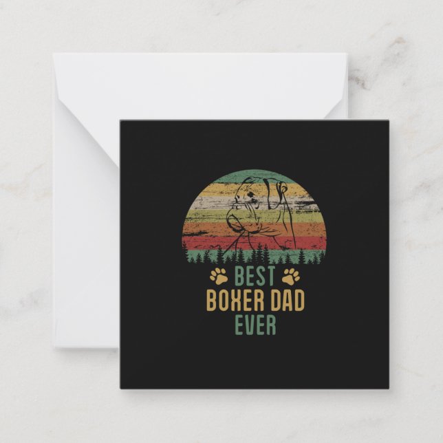 Carte De Correspondance Boxer papa (Devant)