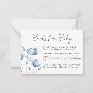 Carte De Correspondance Budding avec Joy Blue Livres For Baby Card
