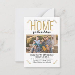 Carte De Correspondance Budget Accueil Pour Vacances Noël Photo Déménageme