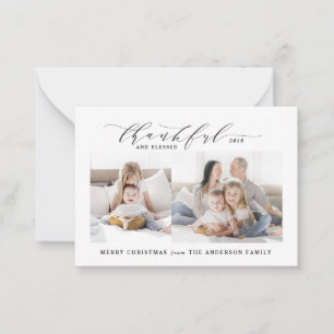 Carte De Correspondance budget Joyeux et béni Noël de la photo
