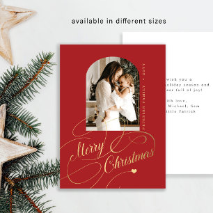 Carte De Correspondance Budget MINI Joyeux Noël script vacances photo