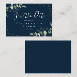 Carte De Correspondance BUDGET MINI TAILLE Eucalyptus Mariage Enregistrer