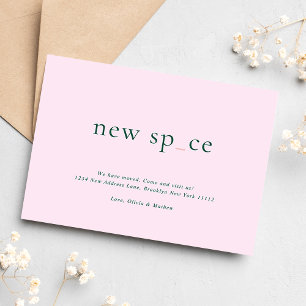 Carte De Correspondance BUDGET Moderne Chic Nouveau Lieu Nouveau Espace Dé